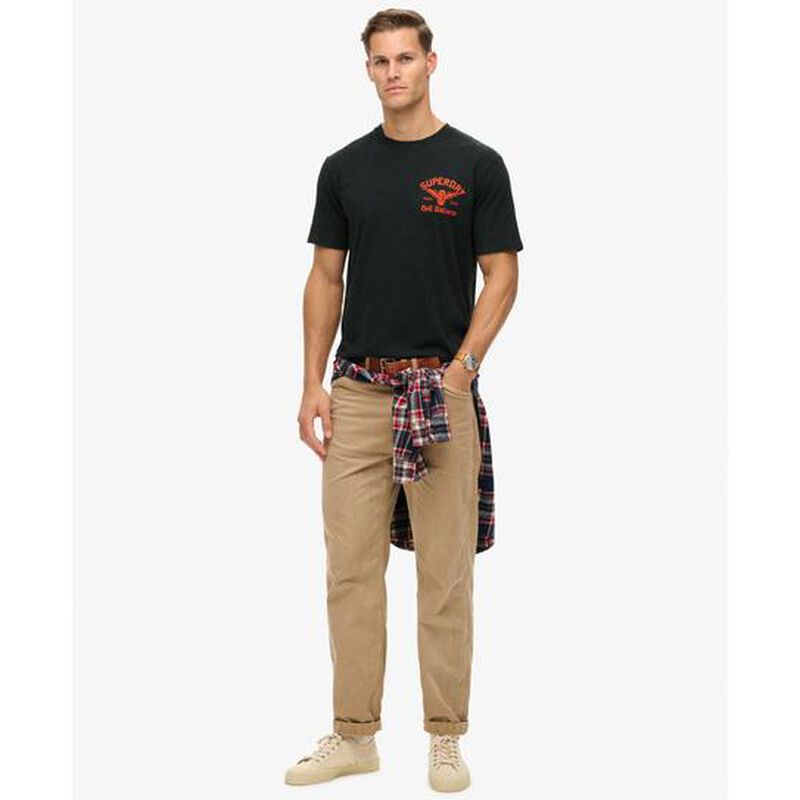 Superdry Lo-Fi Biker Graphic Loose Tee image number 3